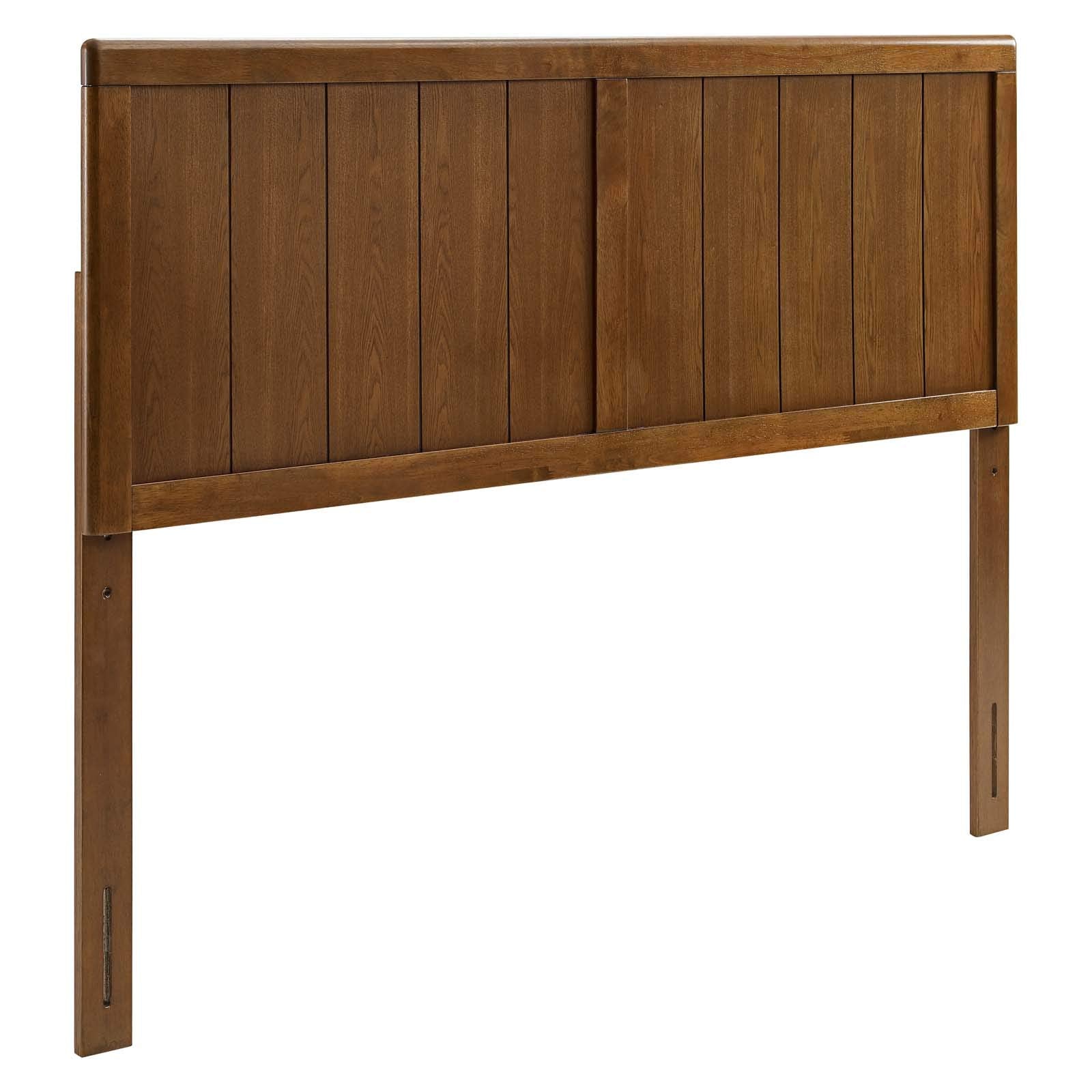 Modway Mod-6217-Wal Robbie Full Wood Headboard, Walnut